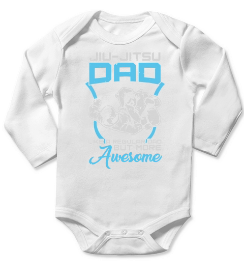 Jiu-Jitsu Dad Athletic Rolling T-Shirt Long Sleeve Baby One-Piece