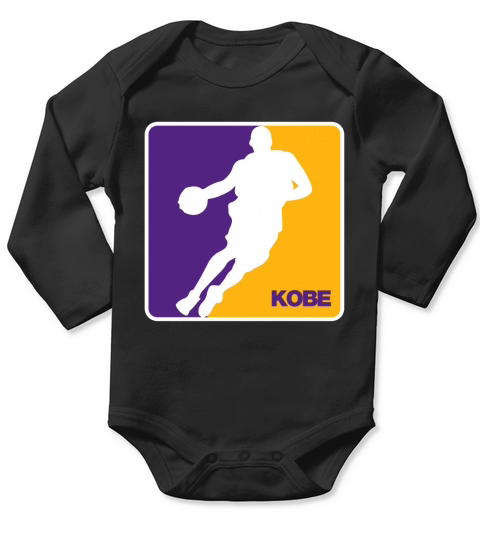 KOBE NBA LAKERS LOGO RIP KOBE Long Sleeve Baby One-Piece