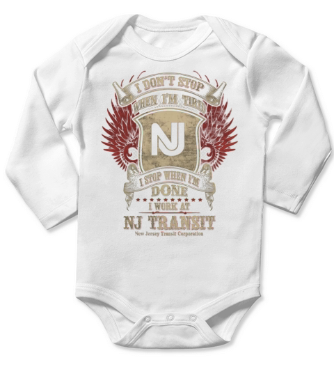 New Jersey Transit Corporation Long Sleeve Baby One-Piece