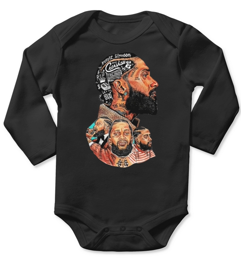 Nipsey Hussle Crenshaw and Slauson Hip hop shirt Long Sleeve Baby One-Piece