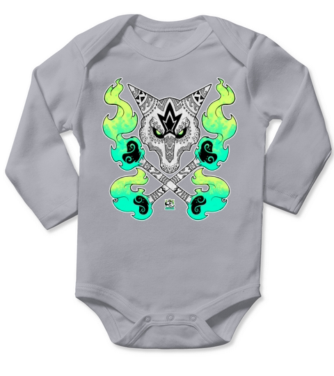 Tribal Alolan Marowak T-Shirt Long Sleeve Baby One-Piece
