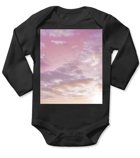 Vintage Pink Cloud Aesthetic Dreamcore Angelcore Long Sleeve Baby One-Piece