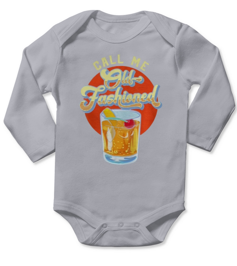 Vintage Whiskey Cocktail Call Me Old Fashioned shirt Long Sleeve Baby One-Piece