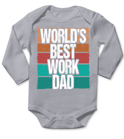 Worlds Best EMT Work Dad Vintage Funny Nurse Long Sleeve Baby One-Piece