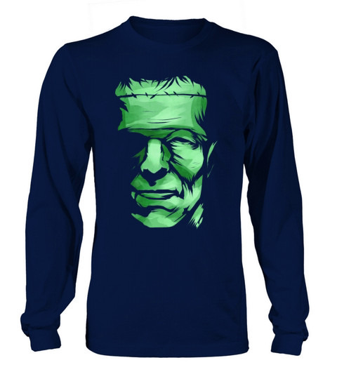 Big Head Green Monster Monster Halloween Long sleeved Unisex