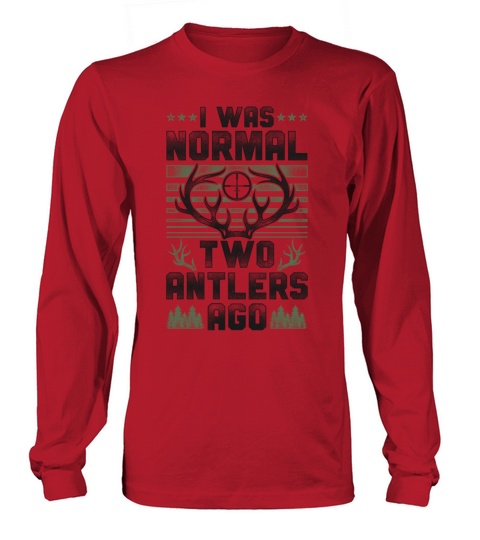 Buck Deer Hunting Hunter Vintage I Long sleeved Unisex