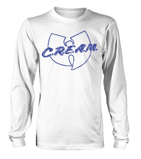 cream wutang blue Long sleeved Unisex