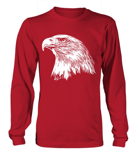 Eagle Portrait For Nature Bird Lovers Long sleeved Unisex