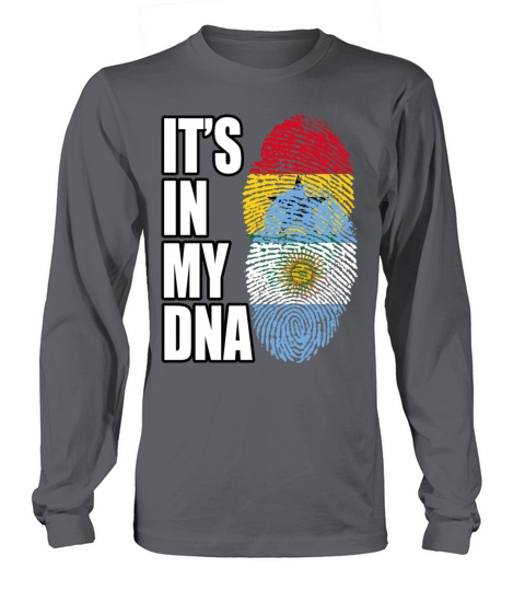Ghanaian And Argentinian Mix Heritage DNA Flag Long sleeved Unisex