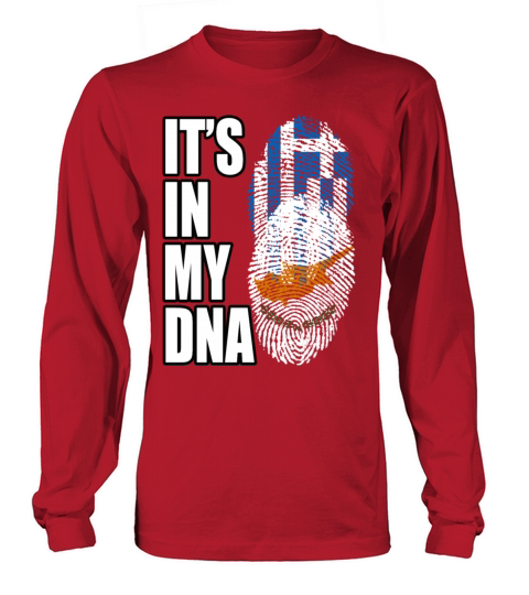 Greek And Cypriot Mix Heritage DNA Flag Long sleeved Unisex