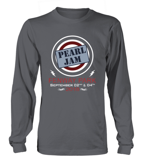 Pearl Jam 2018 Fenway Park Concert Long sleeved Unisex