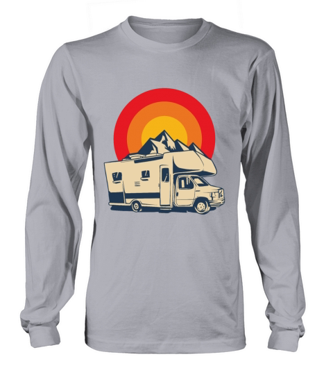 Retro Motorhome Vintage Camper Long sleeved Unisex