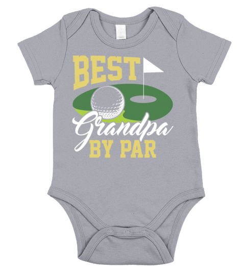 Best Grandpa By Par - Golf Short Sleeve Baby One-Piece
