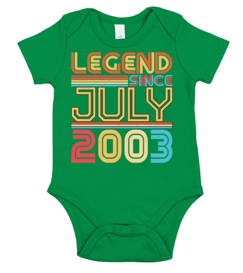 Birth Month July 2003 Short Sleeve Baby One-Piece