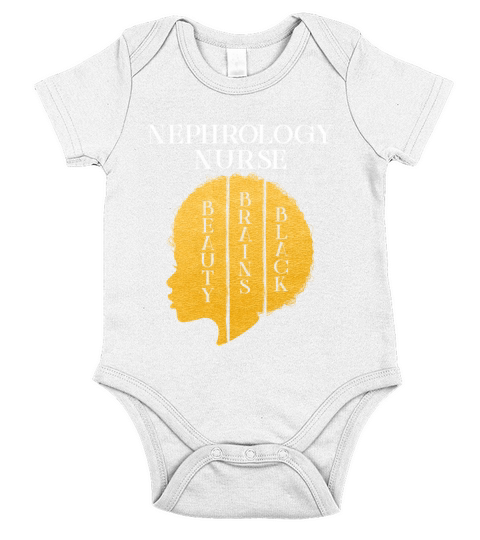Black History Month Nephrology Nurse African Short Sleeve Baby One-Piece