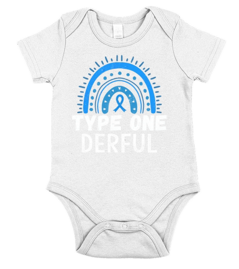 Blue November Type 1 Diabetes Awareness Month Short Sleeve Baby One-Piece