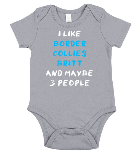 Border Collie Britt Funny Short Sleeve Baby One-Piece