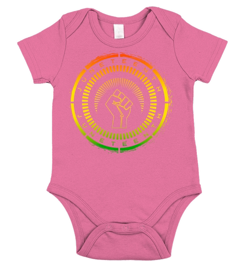Brush Circle Black History Juneteenth June Vintage Short Sleeve Baby One-Piece