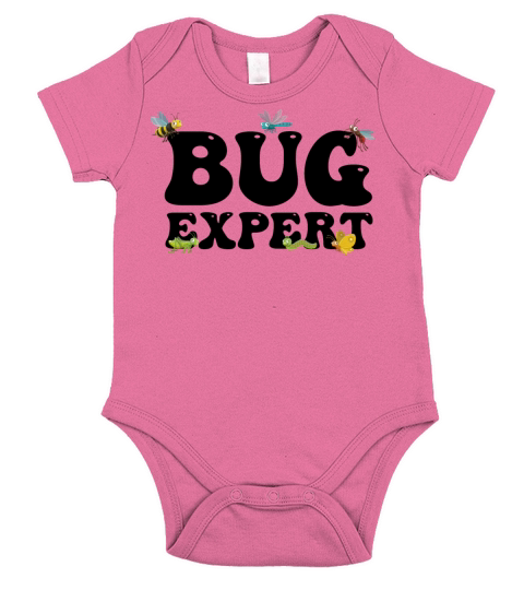 Bug Expert Entomology Insect Catching Groovy Short Sleeve Baby One-Piece