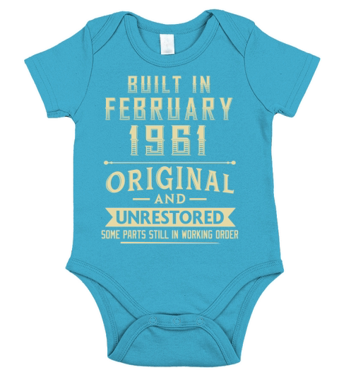 Built in february 1961 original and unrestored Short Sleeve Baby One-Piece