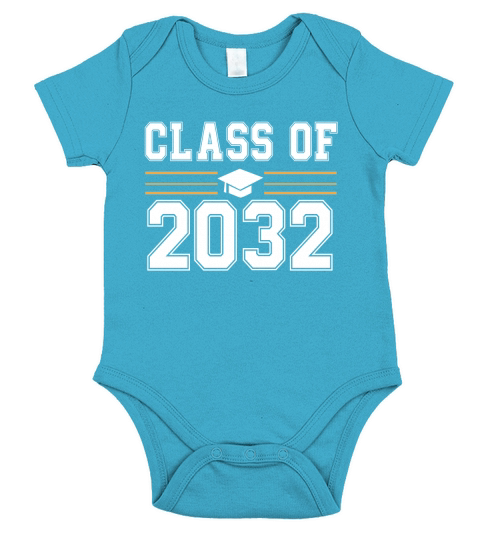 Class of 2032 Grow With Me First Day of School shirt Short Sleeve Baby One-Piece