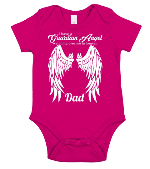 Dad in Heaven Short Sleeve Baby One-Piece