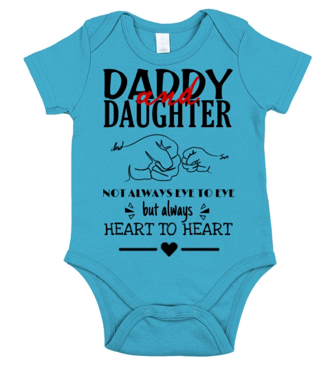 daddy and daughter Short Sleeve Baby One-Piece