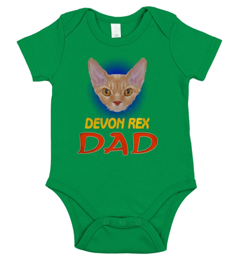 DEVON REX Lover Dad Short Sleeve Baby One-Piece