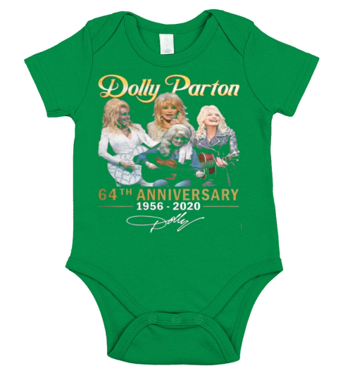 Dolly Parton 64th Anniversary 1956 2020 American Singer Fans Short Sleeve Baby One-Piece