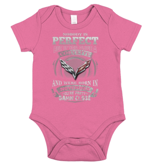 DRIVE A CORVETTE NOVEMBER Short Sleeve Baby One-Piece