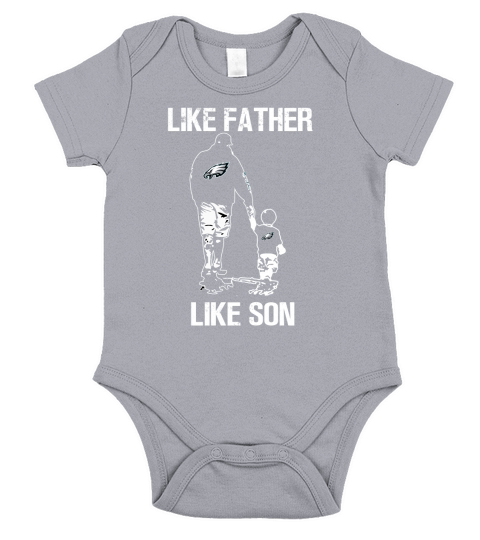 Eagles fans Like father Like son Short Sleeve Baby One-Piece