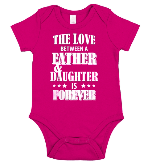 FATHER AND DAUGHTER Short Sleeve Baby One-Piece