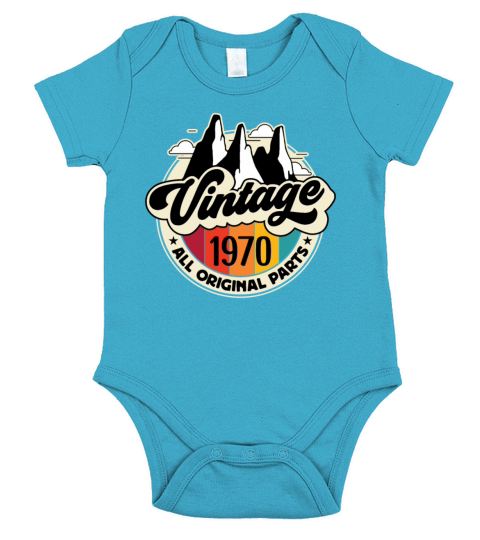 Funny Birthday Born in 1970 Limited Edition Short Sleeve Baby One-Piece