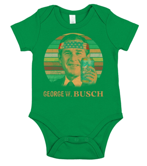 Geogre W. Busch beer Vintage shirt Short Sleeve Baby One-Piece