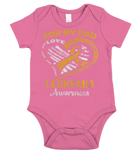 Holidays - For my dad Leukemia Awareness Short Sleeve Baby One-Piece