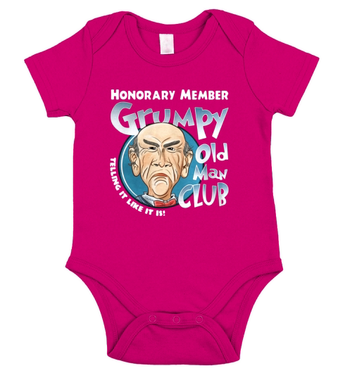 Honorary Member Grumpy Old Man Club Telling It Like It Is Walter Short Sleeve Baby One-Piece