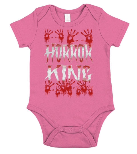 Horror King Halloween Scary Bloody Hand Short Sleeve Baby One-Piece