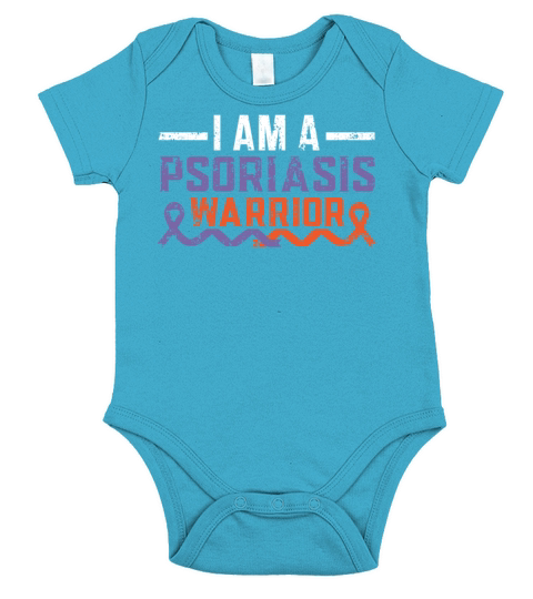 I Am A Psoriasis Warrior Skin Disease Psoriasis Short Sleeve Baby One-Piece