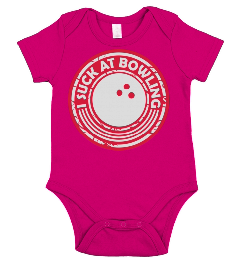 I suck at bowling Short Sleeve Baby One-Piece
