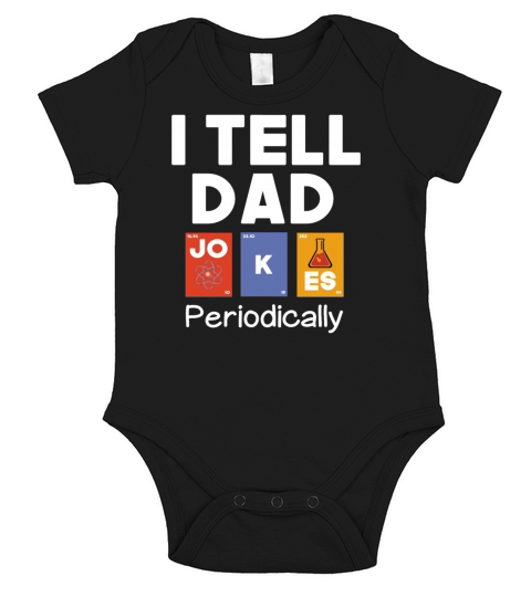 I Tell Dad Jokes Periodically Fathers Day Gift Short Sleeve Baby One-Piece