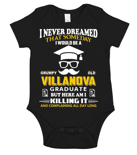 I WOULD BE A VILLANOVA GRADUATE - Coffee Mug (colored) Short Sleeve Baby One-Piece