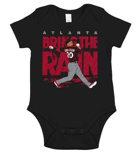 Josh Donaldson Atlanta Bring The Rain shirt Short Sleeve Baby One-Piece