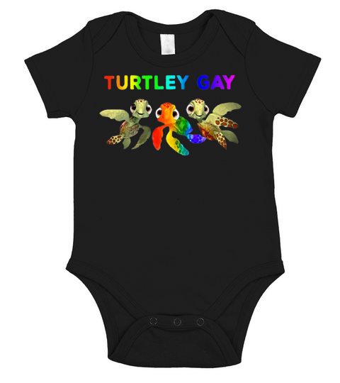 LGBT Turtley Gay LGBT Month Short Sleeve Baby One-Piece