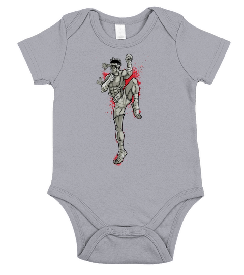 Muay Thai 2 sports tshirt Short Sleeve Baby One-Piece