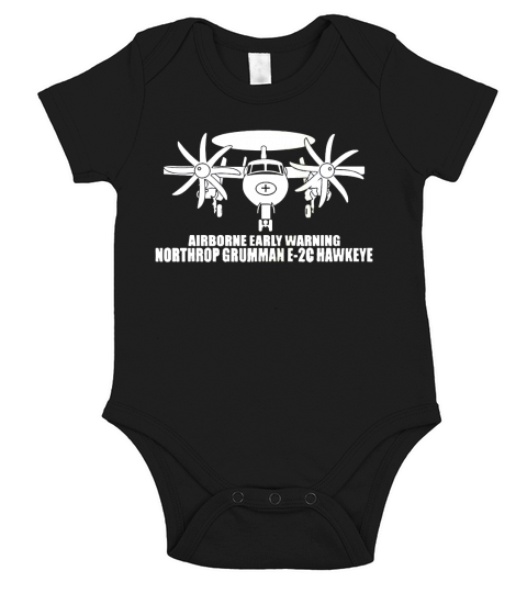 Northrop Grumman E 2C Hawkeye T-Shirt Short Sleeve Baby One-Piece
