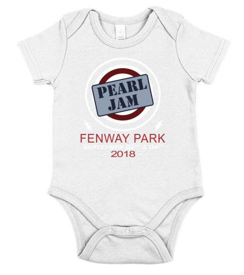 Pearl Jam 2018 Fenway Park Concert Short Sleeve Baby One-Piece