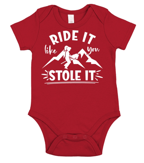 Ride It Like You Stole it Hobby Horsing Short Sleeve Baby One-Piece