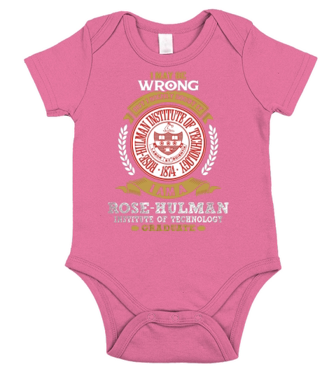 Rose Hulman Institute of Technology Short Sleeve Baby One-Piece