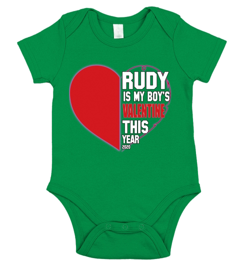RUDY is my valentine this year - Unisex Long Sleeve Short Sleeve Baby One-Piece