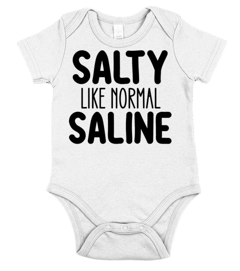 Salty Like Normal Saline Short Sleeve Baby One-Piece